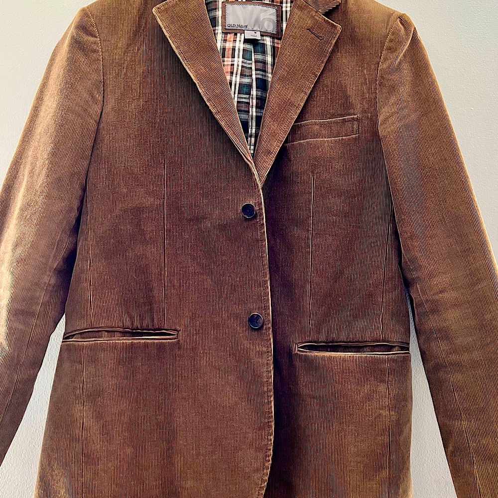 NWOT - Stunning Old Navy Brown Corduroy Blazer - Size Medium